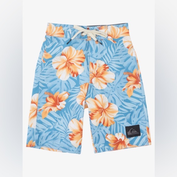 Quiksilver Everyday Floral Boy 15 Boardshorts, Swim Trunks 3, NWT - Picture 1 of 8
